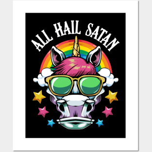 Unicorn - All Hail Satan - Rainbow Posters and Art